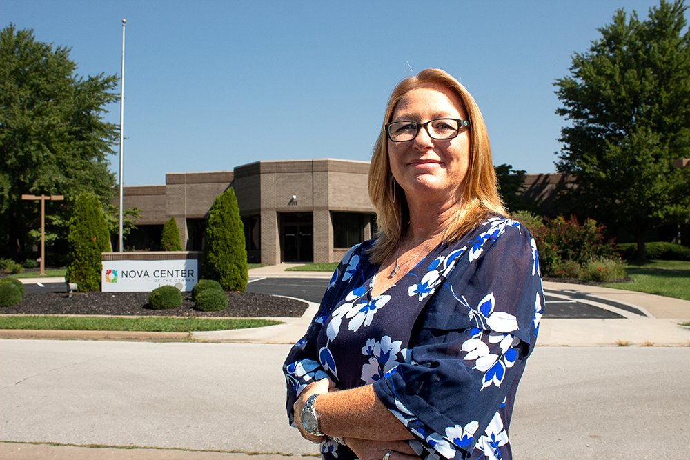 SHORT MOVE: Nova Center of the Ozarks, led by Executive Director Cheryl Cassidy, is set to move across the street to a larger 15,000-square-foot headquarters.